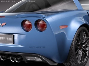 Chevrolet Corvette Z06 Carbon 2010 3D Model