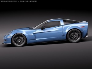 Chevrolet Corvette Z06 Carbon 2010 3D Model