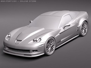 Chevrolet Corvette Z06 Carbon 2010 3D Model