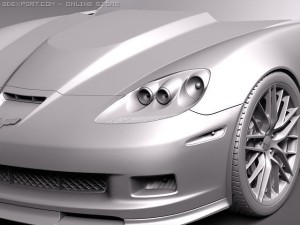Chevrolet Corvette Z06 Carbon 2010 3D Model