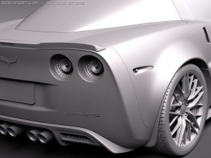 Chevrolet Corvette Z06 Carbon 2010 3D Model
