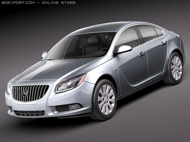 Buick Regal 2011 Modelo 3D .c4d .max .obj .3ds .fbx .stl .blend 