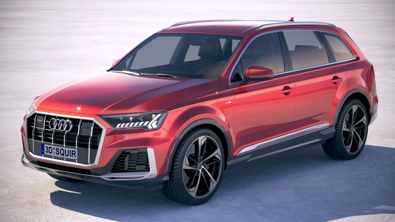 Audi Q7 2020 3D Model .c4d .max .obj .3ds .fbx .stl .blend