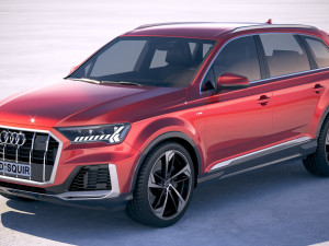 Audi Q7 2020 Model 3D