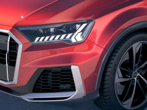 Audi Q7 2020 Model 3D
