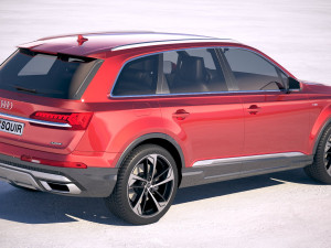 Audi Q7 2020 Model 3D