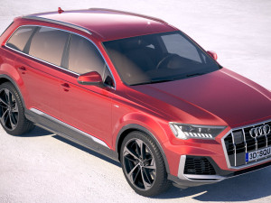 Audi Q7 2020 Model 3D