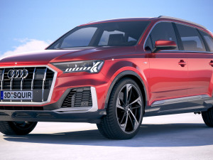 Audi Q7 2020 Model 3D