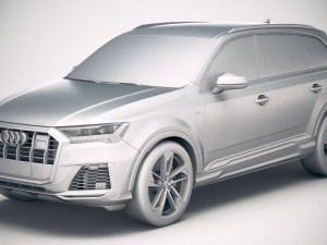 Audi Q7 2020 Model 3D