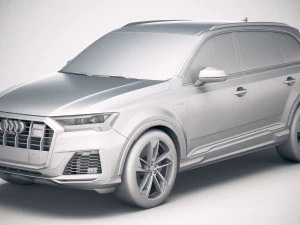 Audi Q7 2020 3D Model