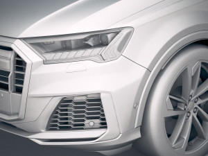 Audi Q7 2020 Model 3D