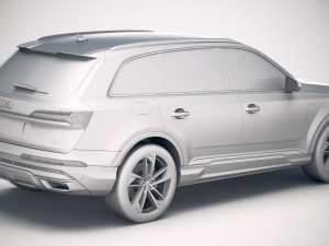 Audi Q7 2020 Model 3D