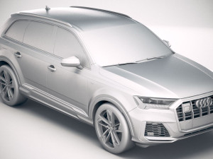 Audi Q7 2020 Model 3D