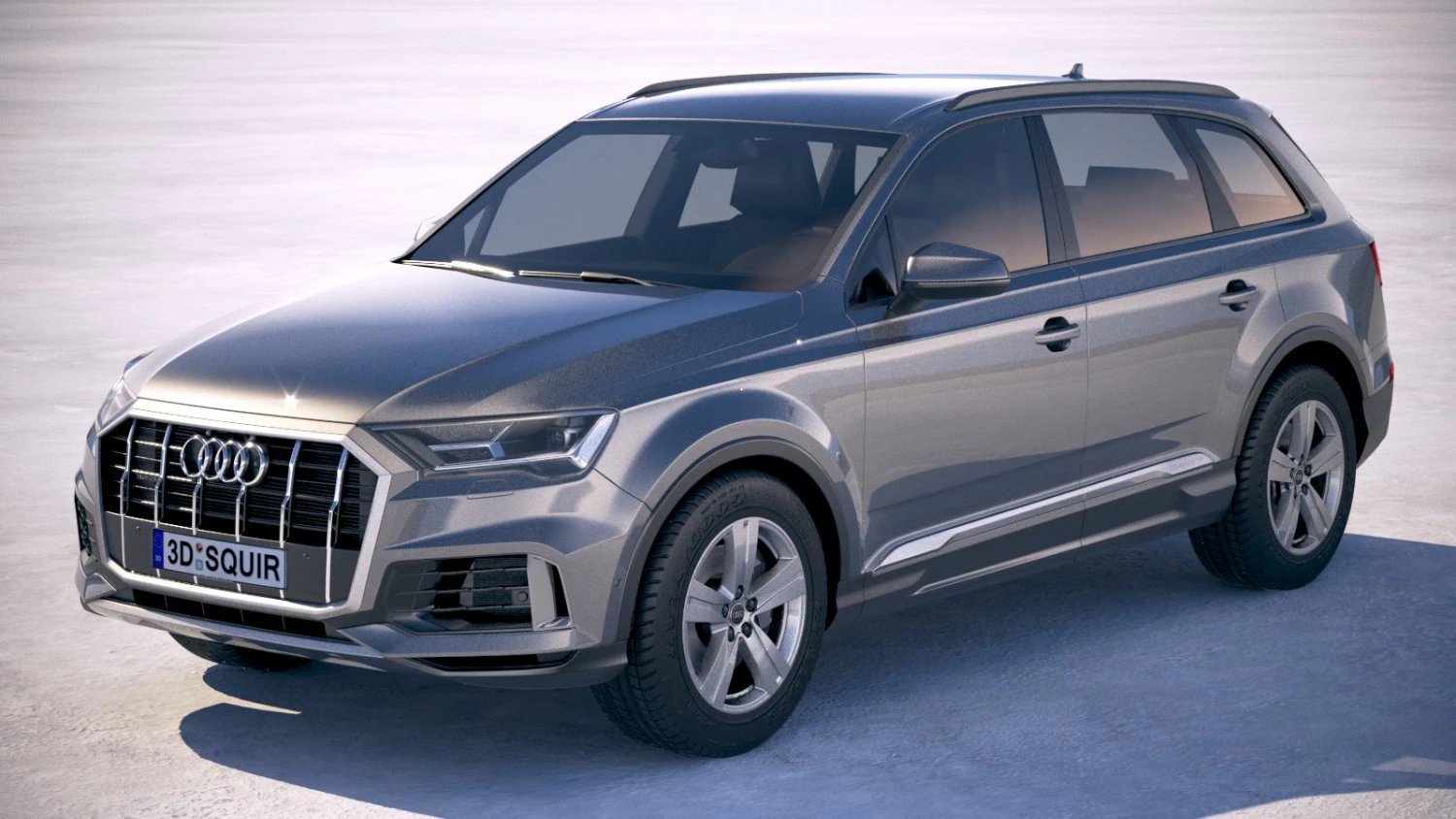 Audi Q7 Basic 2020 3D Model .c4d .max .obj .3ds .fbx .stl .blend 