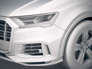 Audi Q7 Basic 2020 3D Model