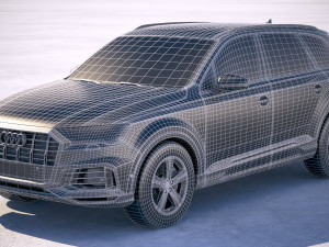 Audi Q7 Basic 2020 3D Model