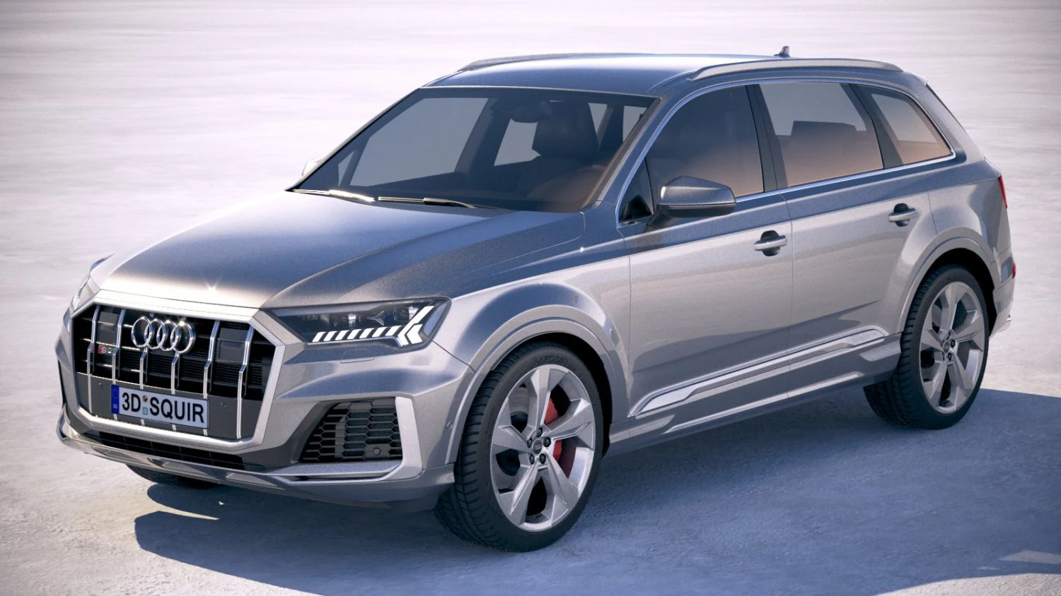 Audi SQ7 2020 3D Model .c4d .max .obj .3ds .fbx .stl .blend