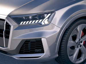 Audi SQ7 2020 3D Модель