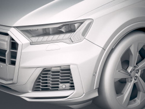 Audi SQ7 2020 3D Модель