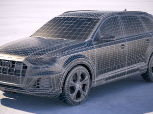Audi SQ7 2020 3D Модель