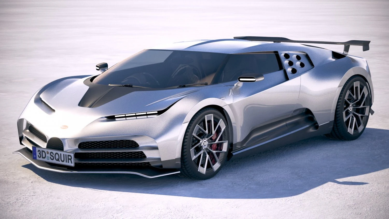 Bugatti Centodieci 2020 3D Model .c4d .max .obj .3ds .fbx .stl .blend 