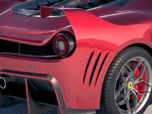Ferrari 7x Design GTO Vision 3D Model