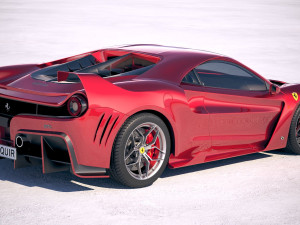 Ferrari 7x Design GTO Vision 3D Model
