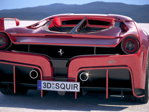 Ferrari 7x Design GTO Vision 3D Model