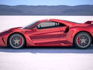 Ferrari 7x Design GTO Vision 3D Model