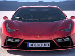 Ferrari 7x Design GTO Vision 3D Model
