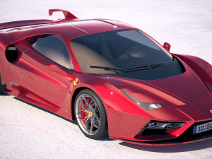 Ferrari 7x Design GTO Vision 3D Model