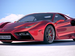 Ferrari 7x Design GTO Vision 3D Model