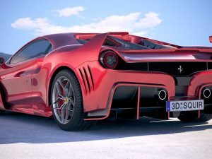 Ferrari 7x Design GTO Vision 3D Model