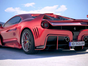 Ferrari 7x Design GTO Vision 3D Model