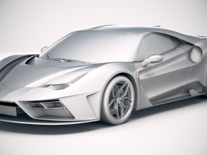 Ferrari 7x Design GTO Vision 3D Model