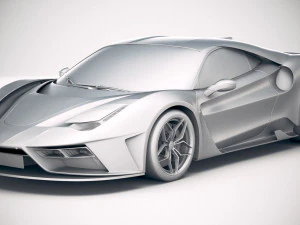 Ferrari 7x Design GTO Vision 3D Model