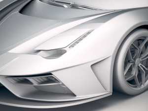 Ferrari 7x Design GTO Vision 3D Model