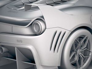 Ferrari 7x Design GTO Vision 3D Model