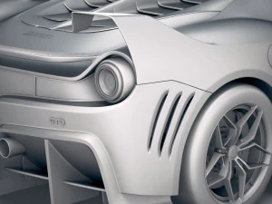 Ferrari 7x Design GTO Vision 3D Model