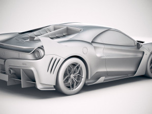 Ferrari 7x Design GTO Vision 3D Model
