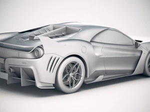 Ferrari 7x Design GTO Vision 3D Model