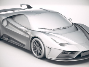 Ferrari 7x Design GTO Vision 3D Model