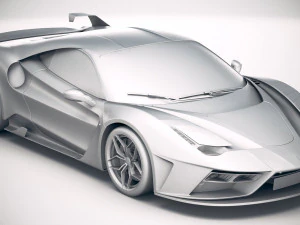 Ferrari 7x Design GTO Vision 3D Model