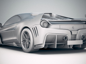 Ferrari 7x Design GTO Vision 3D Model