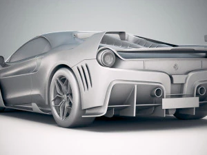 Ferrari 7x Design GTO Vision 3D Model