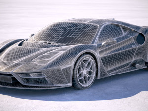 Ferrari 7x Design GTO Vision 3D Model