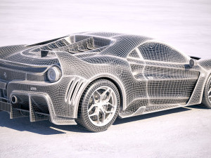 Ferrari 7x Design GTO Vision 3D Model