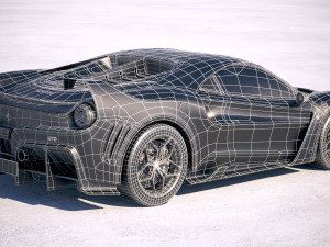 Ferrari 7x Design GTO Vision 3D Model
