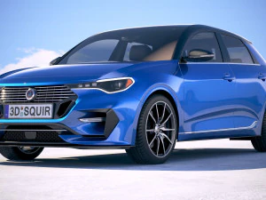 Generic Hatchback 2019 v2 3D Model