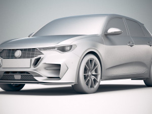 Generic Hatchback 2019 v2 3D Модель